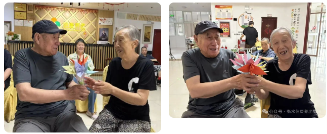 银龄巧手，，，鹤寄温情